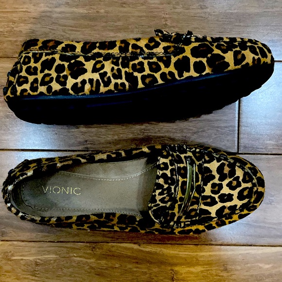 Vionic leopard calf hair loafers - Picture 2 of 9